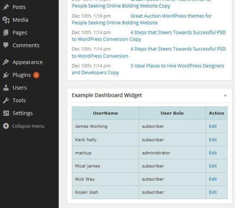 Implementing Custom Summary Boxes via Wordpress Dashboard