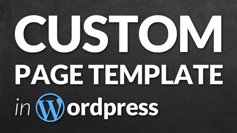 custom page template